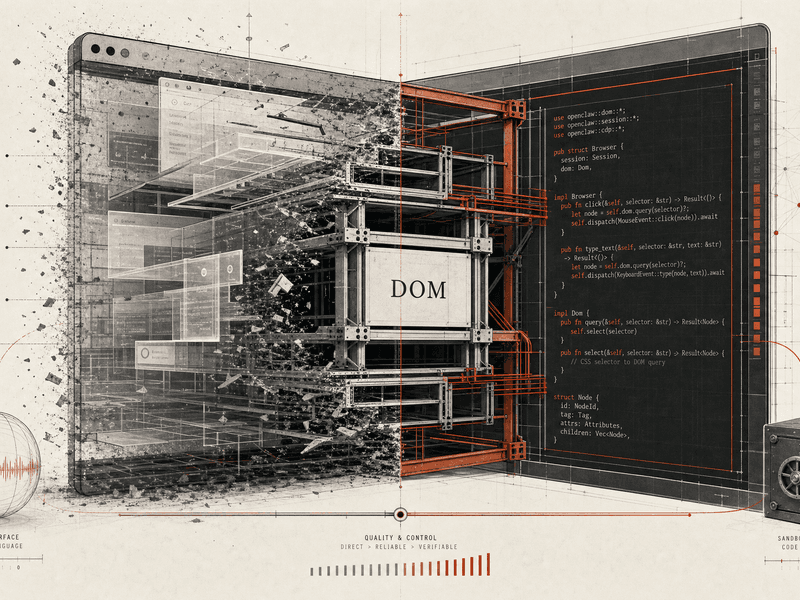 Hero image for "Browser-Use Rebuilt Itself in Rust. The Real Story Is What It Threw Away."